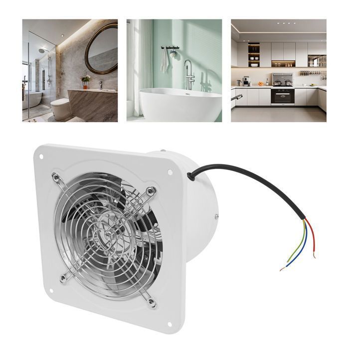 Ventilateur dÉchappement 6 Pouces - Rotor Intérieur de Ventilateur dÉchappement (Blanc) - Ventilation - Traitement de lAir - Oukaning