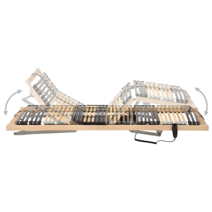 Sommier à lattes électrique sans matelas - Bonne Nuit - avec 7 zones 100x200cm SQZR850397 Home - Living