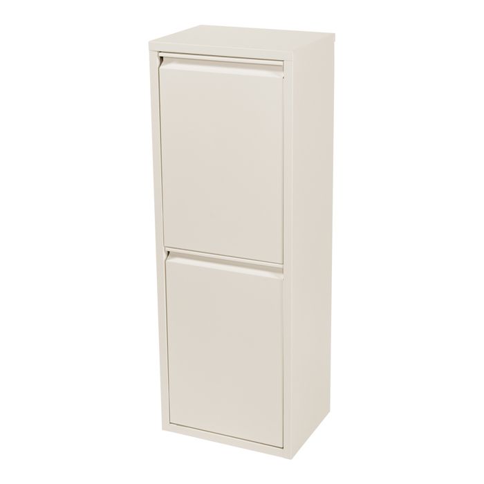 Poubelle de recyclage murale Sollentuna 2 x 14l blanc cassé