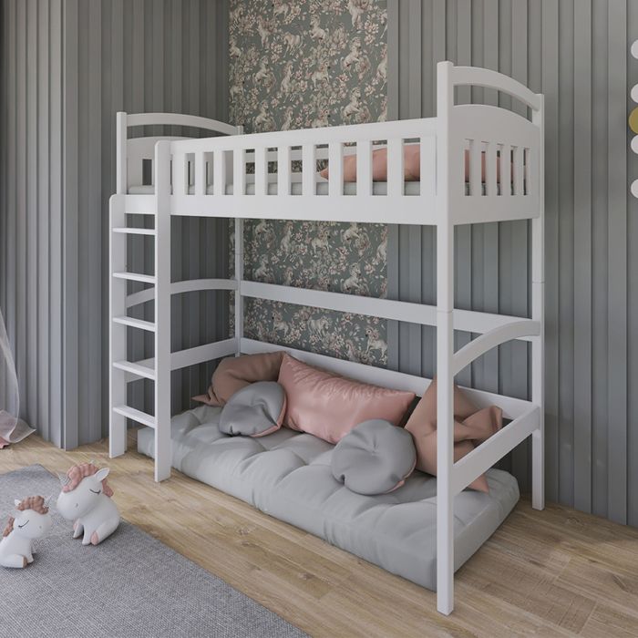 Lit miethauteur Petits-meubles - Camille - 208 x 97 x 174cm - Blanc Lit miethauteur Petits-meubles - Camille - 208 x 97 x 174cm - Blanc