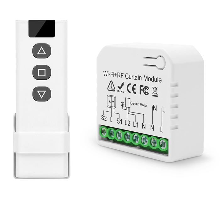 Kit De Commande De Volet Roulant Sans Fil : Commande Du Moteur De Volet Roulant Par Telecommande Rf Module Recepteur Portee Jusqua 100 M Interrupteur Radio Pour Volets Roulants Stores 85422493