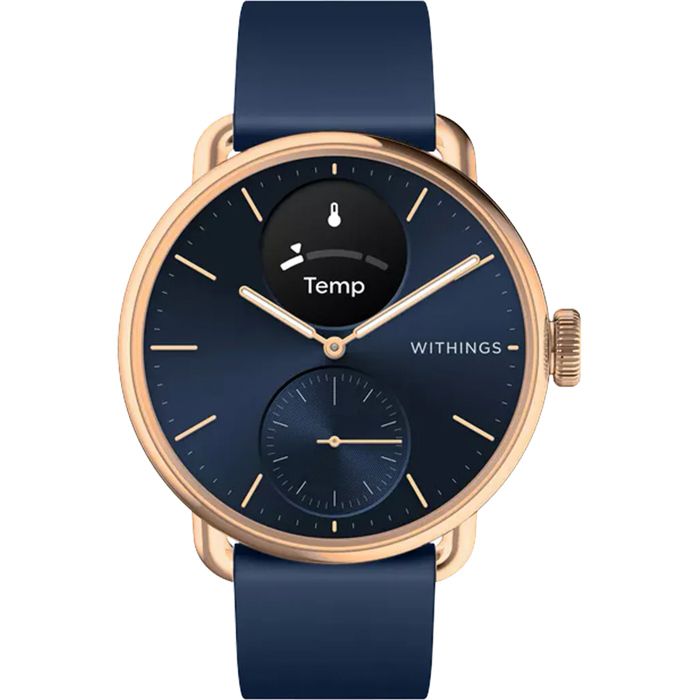 Montre connectée - WITHINGS - ScanWatch 2 - 38 mm - Étanchéité 5 ATM - ECG GPS Santé cardiaque