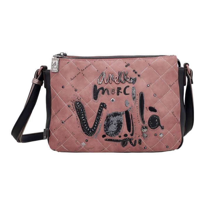 Sac Bandoulière Anekke Mademoiselle 2 Compartiments - Multicolore, Dimensions 23x16.5x7.5 Cm, Réglable