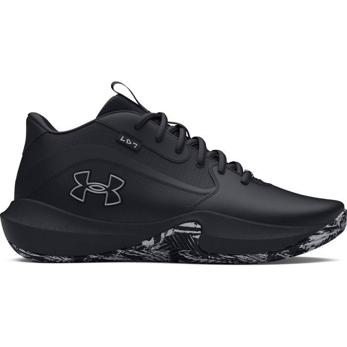 Chaussures de basketball - UNDER ARMOUR - Lockdown 7 - Noir - Empeigne mesh respirante - Semelle intermédiaire EVA réactive