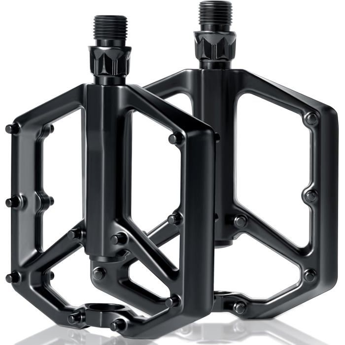 Pédales de Vélo, Pédale VTT en Alliage d'Aluminium, Universelles Pedale VTT Pédales de Vélo, Pédales de Vélo 9/16 Roulementsa