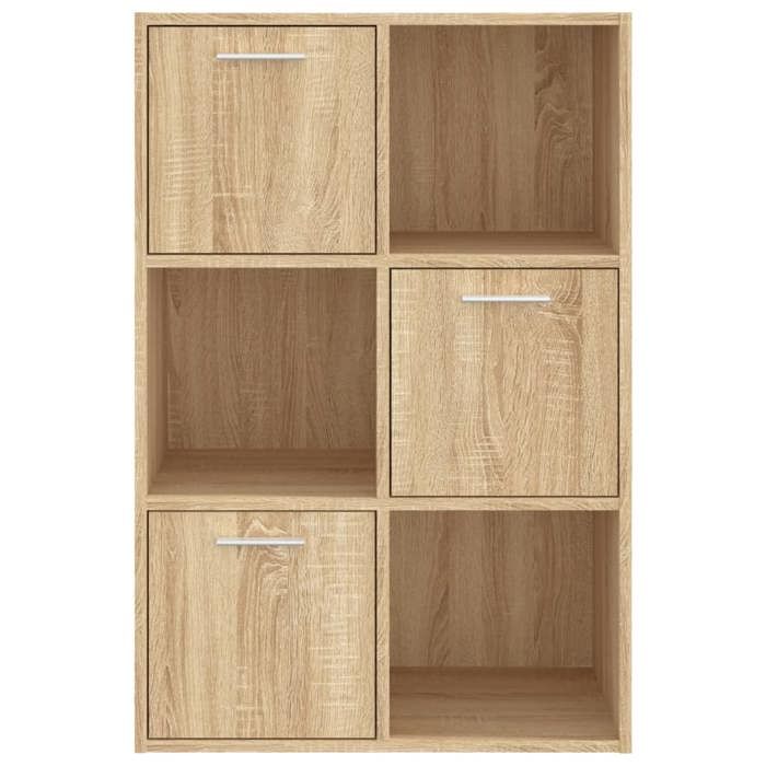 Bibliothèque SOLOMOON CHIC Armoire de rangement Chêne sonoma 60x295x90 cm Bois ingénierie BB175