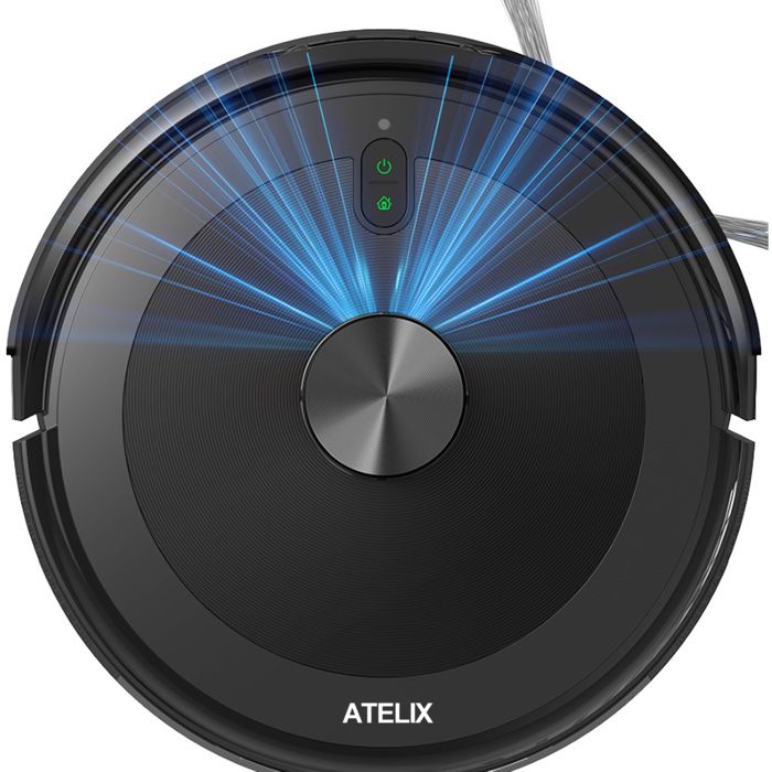 Robot aspirateur - ATELIX - 3 en 1 - 4500 Pa - Navigation intelligente LDS SLAM - Contrôle à distance par APP - Autonomie longue - Atelix