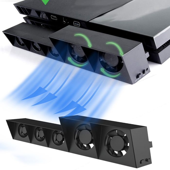 Ventilateur de refroidissement adapté pour Sony PS4 ventilateur de refroidissement à contrôle de température Turbo externe U[F62]