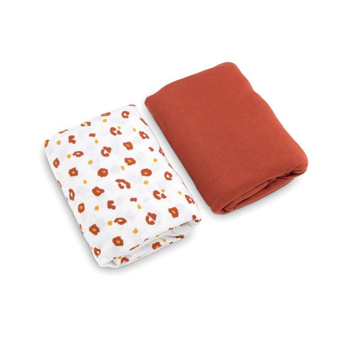 Draps housses en jersey - Petit à petit - Lot de 2 - Dimensions 70x140 cm - Dimensions 60x120 cm - Plusieurs coloris