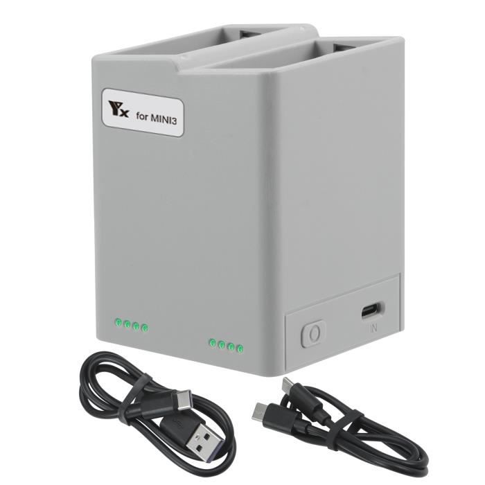 Charger 2 Chargeur Rapide De Batterie Pour Drone Dji Mini 3 Pro Qc3.0