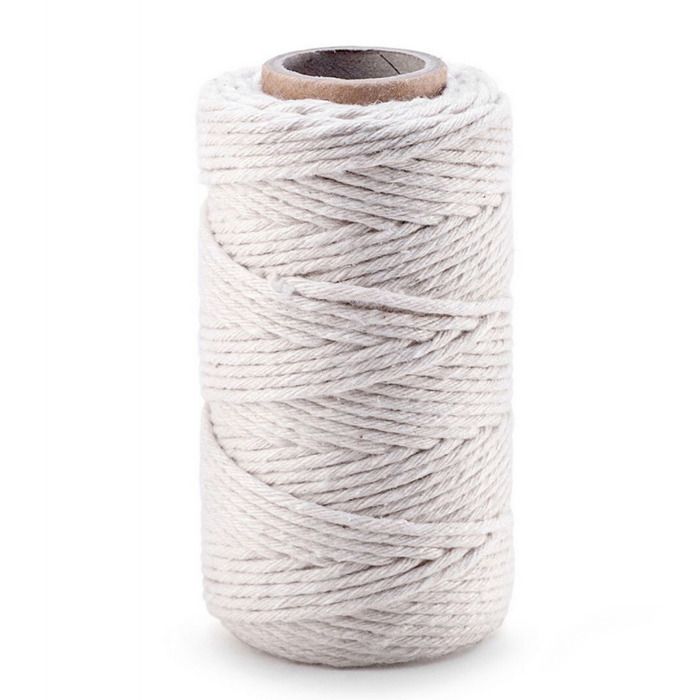 Ficelle De Coton Pour Emballage Cadeau - 4 Rouleaux De 100m (vert, Rouge, Noir, Blanc), Diamètre 2mm, Multifonction