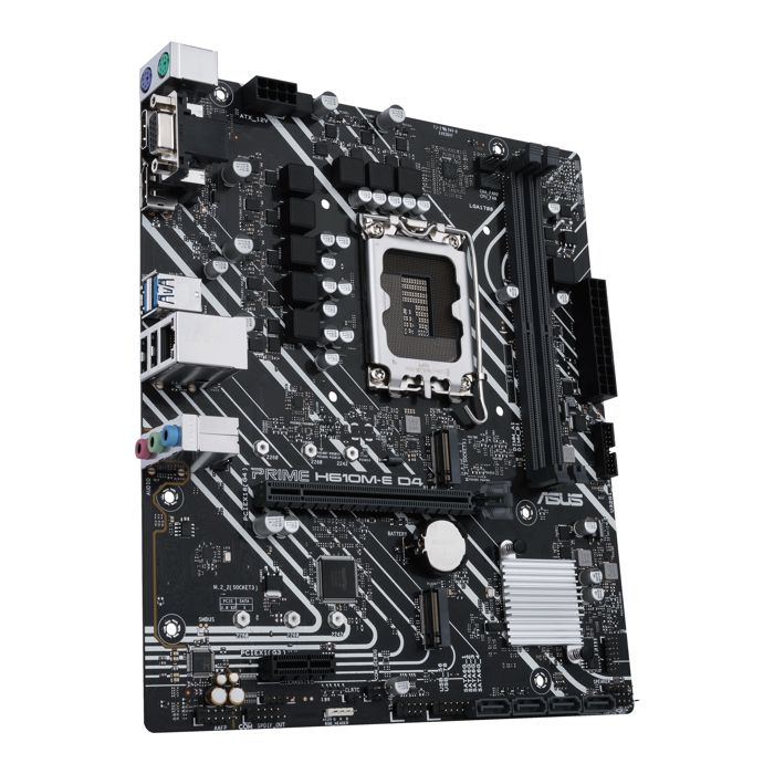 Carte mère micro-ATX - ASUS - Prime H610M-E D4 - DDR4 - PCIe 4.0 - 2 emplacements M.2