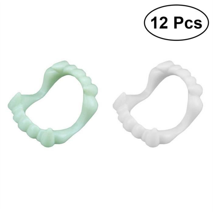 12pcs Dents De Vampire Lumineux Casquettes Crocs De Loup Garou Pour Halloween Costume Prop Vert Et Blanc Achat Vente Kit Jouet Activite 12pcs Dents De Vampire Cdiscount