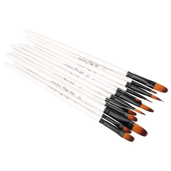 ROMANTIC 12pcs dessin pinceau ensemble art gouache aquarelle outils de  peinture à l'huile de couleur (01) - Achat / Vente crayon de couleur 12pcs  dessin pinceau ensemble - Cdiscount