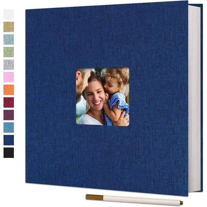 Scrapbook Pour Enfants Album Photo Autocollant 25 Pages Couverture Dure DIY - Beige
