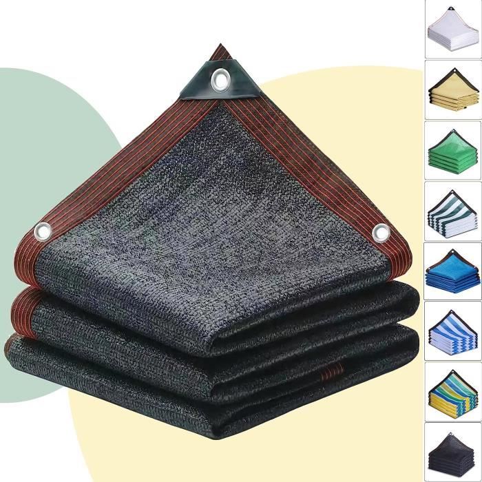 Filet D'ombrage De Jardin Avec Œillets 160 X 220 Cm Contre Le Vent Polyester Avec Protection UV Voile D'Ombrag Rectangulaire Avec Cordons Pour Patio Jardin Terrasse Balcon, Jaune Sable