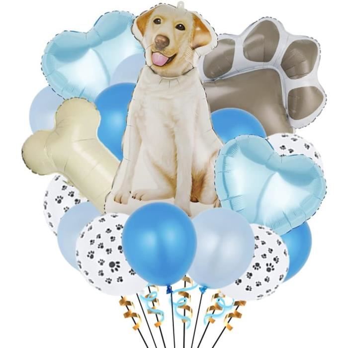 Labrador Décoration Anniversaire Chien, Ballons En Forme D'Os En