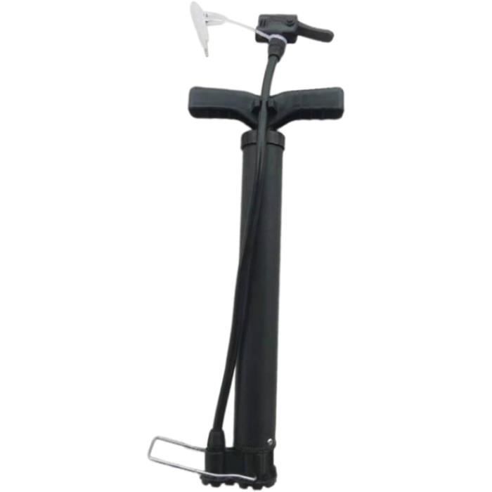Pompe à Pied, Pompe à vélo avec jauge de Pression Pompe à Pied Double Barillet Bicycle de