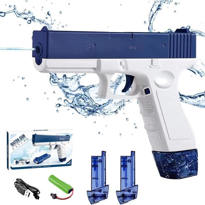 Pistolet à eau automatique à longue portée 26-32 pieds, pistolet à eau LED, joue Pistolet à eau automatique à longue portée 26-32 pieds, pistolet à eau LED, joue