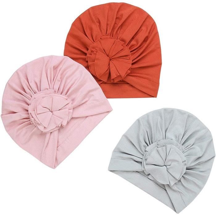 Bonnet B b Naissance Turban Coton Chapeau Nouveau N Foulard Bonnet Nuit Bapt me C r monie Photographie Headwear 0 6 Mois x1259