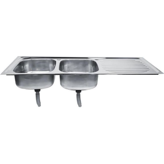 Evier De Cuisine En Acier Inoxydable 2 Bacs Evier Avec Egouttoir A Vaisselle Evier Inox De Cuisine Durable Sans Tube Tip Achat Vente Evier De Cuisine Evier De Cuisine En Acier Cdiscount