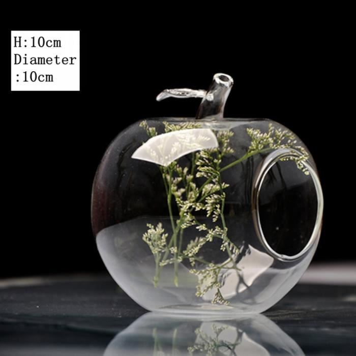 Modèle De Décoration De Vase En Verre Modele Bleu Terrarium Apple Borosilicate Verre Vase 10 10 Cm Table Maisonvases Decoration De Mariage Transparente Achat Vente Vase Soliflore Cdiscount