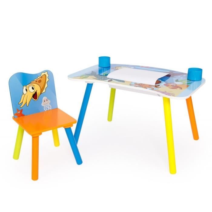 Bureau Table A Dessin Pour Enfant Avec Chaise Rouleaux Papier