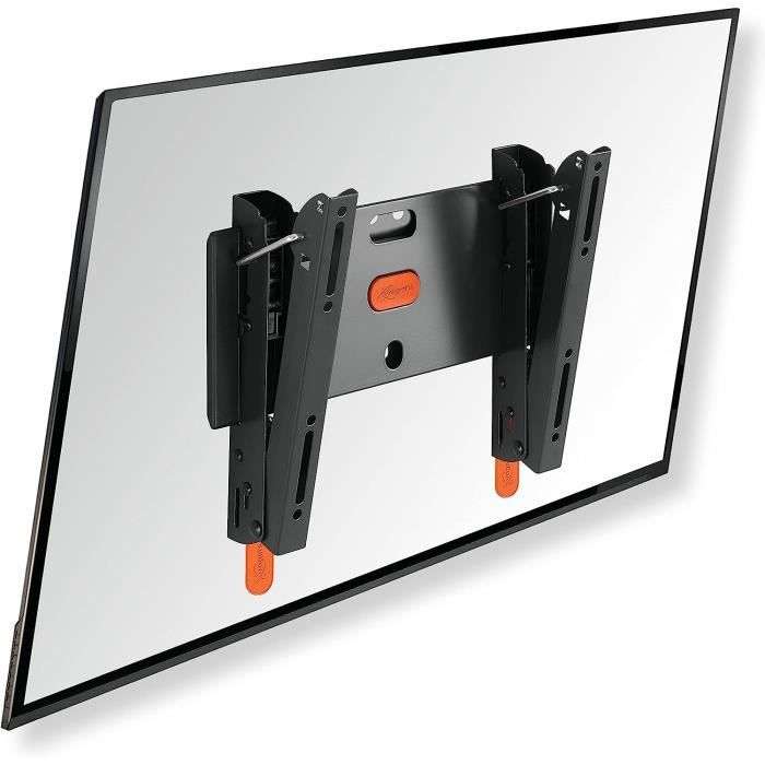 Support Mural TV Inclinable pour Écrans Plats 14-43 Pouces LED LCD