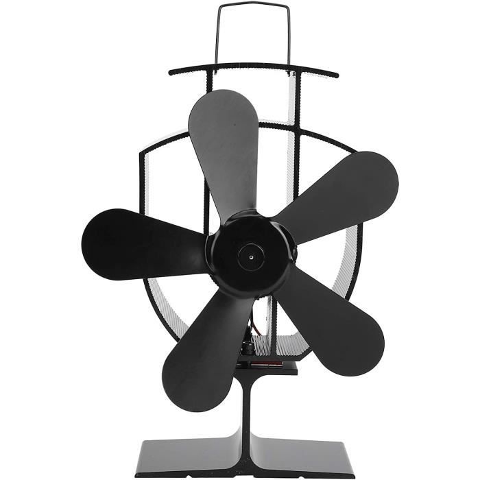 Ventilateur de cheminée à 5 Lames Ventilateur de poêle à Chaleur muet