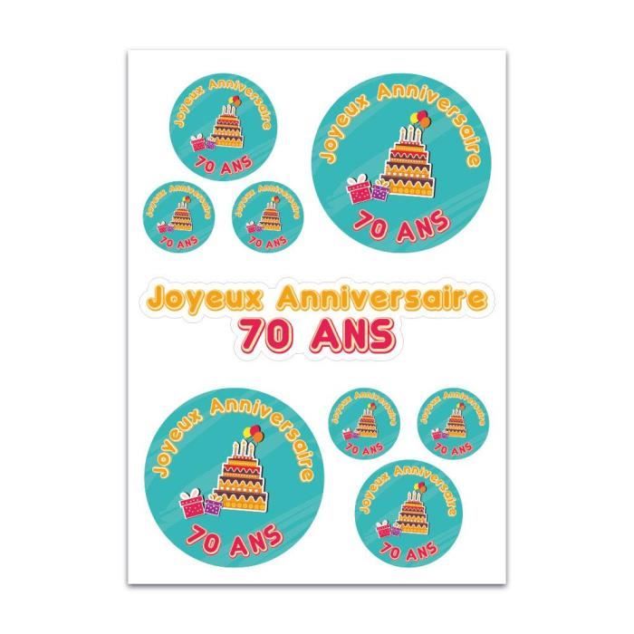 Planche De Stickers Joyeux Anniversaire 70 Ans Achat Vente Stickers Cdiscount Planche De Stickers Joyeux Anniversaire 70 Ans Achat Vente Stickers Cdiscount
