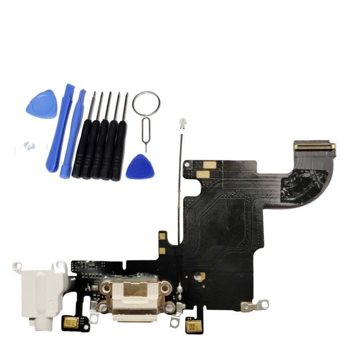 Accesorios para móviles Nappe Dock connecteur de charge micro prise jack antenne  GSM pour iPhone 5C Noir Móviles y telefonía kygo.co.il