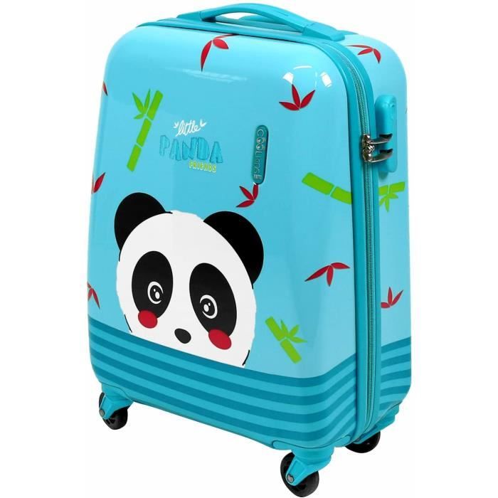 PERLETTI Valise Trolley Enfant Panda Bagage Main Rigide Fils