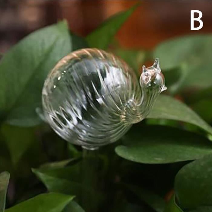 Boule Arrosage Automatique Verre Rose Cygne - Système Auto Pour Plantes Intérieur Extérieur Avec Corde