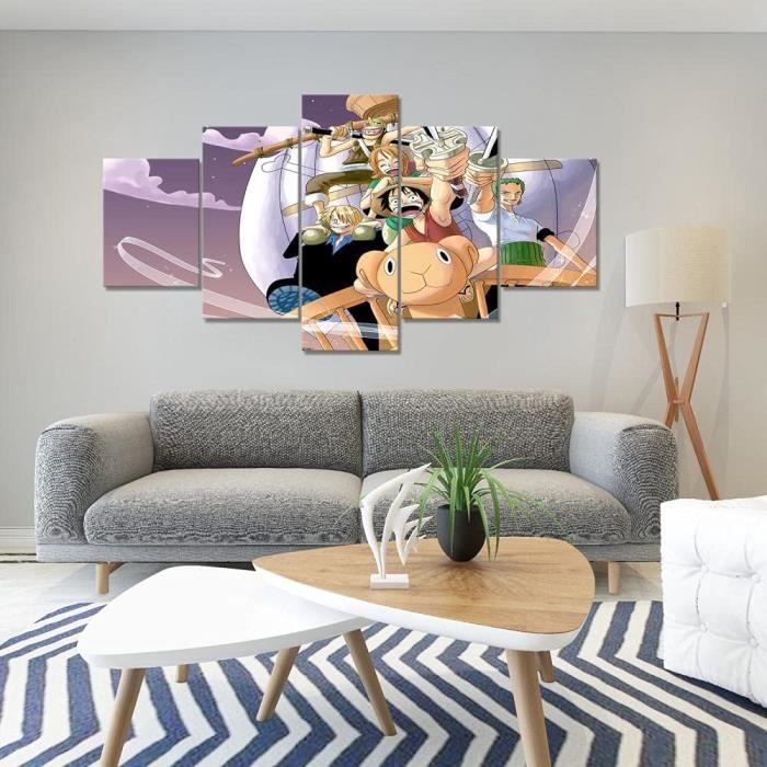 Toile Décorative GTA 5 - 5 Pièces HD Sans Cadre - Pour Décoration Salon, Chambre Gamer