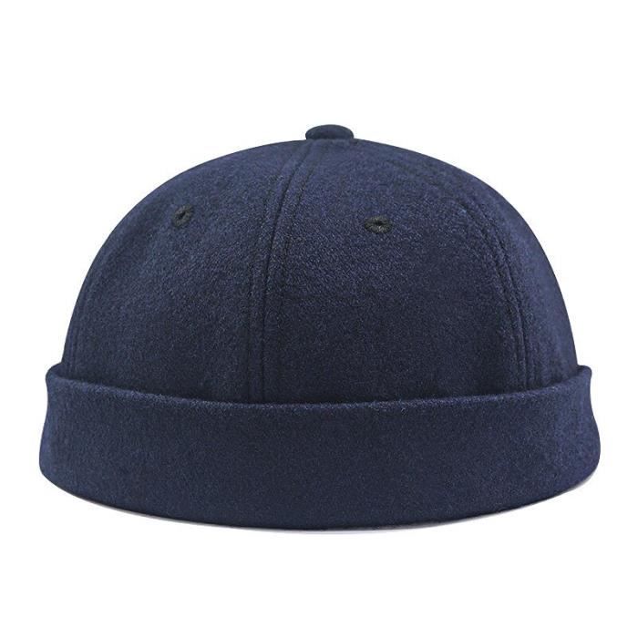 Bonnet en feutre pour hommes, grande taille, Bonnet sans bords, béret  d'hiver en laine - Cdiscount Prêt-à-Porter