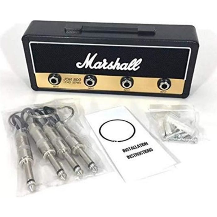 Patère,Jack II support ampli guitare Vintage amplificateur porte clé Original Marshall Jack support Marshall JCM800 - Type Black