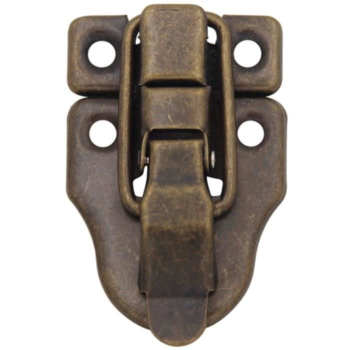 Large Lock Clasp Box Closer Latch Hasp Ornate C/w Screws Bronze Finish C072 - Et