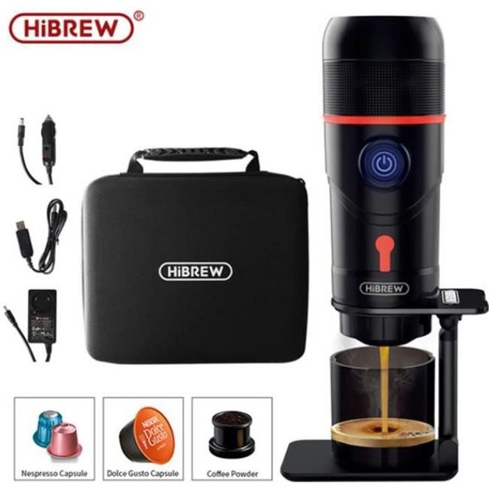 Machine à café Portable pour voiture - AUTREMENT - H4 - Expresso (capsule) - Noir - 15 bar