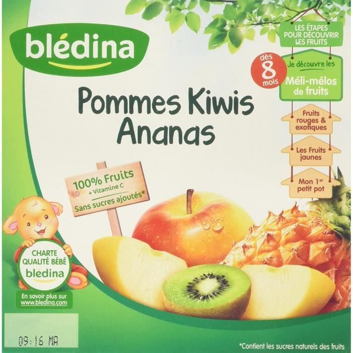 Bledina 100 Fruits Pommes Kiwi Ananas En Coupelle Des 8 Mois 400 G Achat Vente Compote Dessert Fruite Bledina 100 Fruits Pommes Kiwi Ananas En Coupelle Des 8 Mois 400 G Cdiscount Pret A Porter