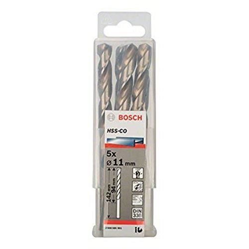 Foret hélicoïdal à métaux HSS-Co - BOSCH - Ø 110 mm - 5 pièces - longueur utile 94 mm