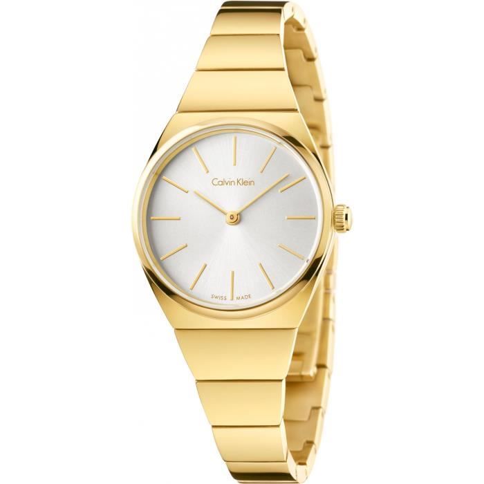 Calvin Klein Supreme K6C23546 Montre Bracelet pour femmes Plat & léger