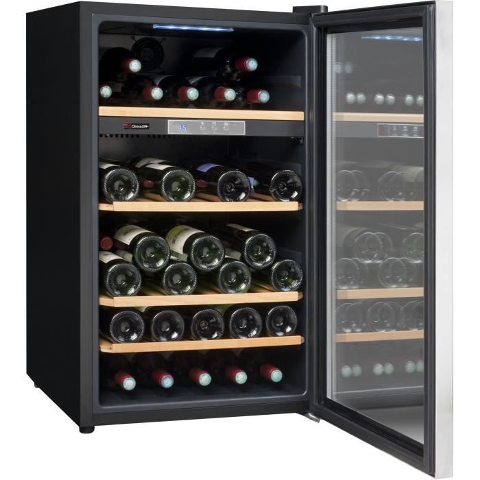 CLIMADIFF CLS52NN - Cave à vin de service simple zone - 52 bouteilles - Pose libre - L49,5cm x H 84,8cm