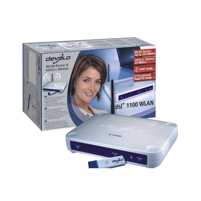 Routeur sans fil modem ADSL devolo dsl+ 1100 – DEVOLO – Commutateur 4 ports – 802.11b-g