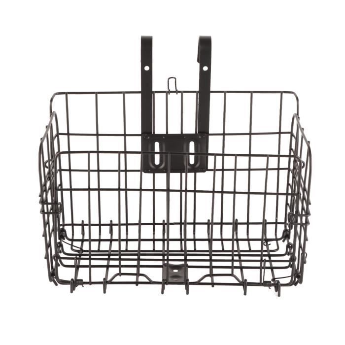 Panier Vélo Urbain Pratique Wayin Panier à Vélo Avant Pliable En Maille Métallique Capacité 33 LB Panier Rangement Vélo 8kg