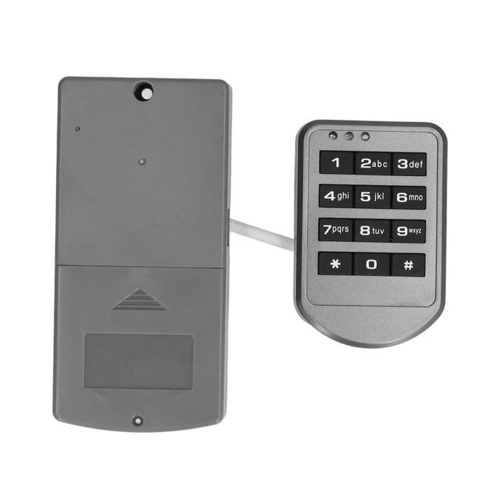 Serrure Digitale à Code Et Clé - Verrou Sécurisé Pour Tiroir, Armoire Ou Boîte Aux Lettres (20mm)