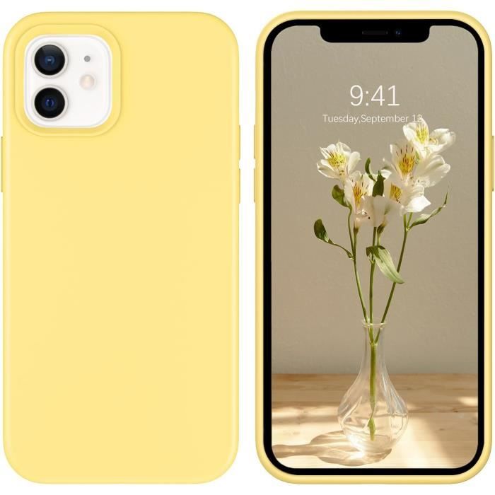 Coque Silicone IPhone 16 15 14 13 12 11 Pro - Protection Antichoc Mate - Intérieur Microfibre