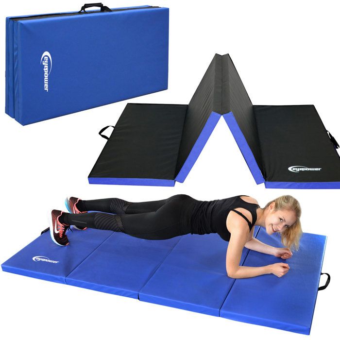 Matelas dentrainement - EYEPWER - 200x100x5cm - Bleu-Noir Matelas dentrainement - EYEPWER - 200x100x5cm - Bleu-Noir