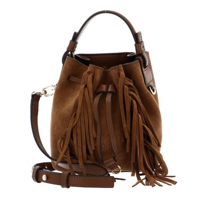 furla brown suede bag