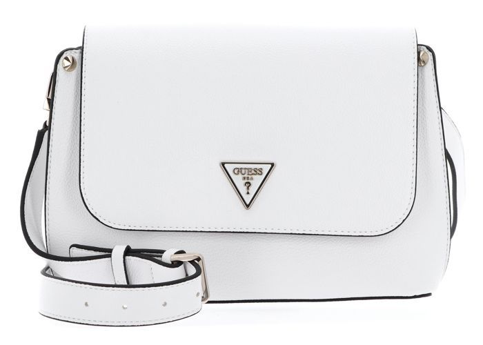 Sac à Épaule GUESS Meridian Flap Crossbody - Couleur Pewter/Doré - 100% Polyuréthane - Neuf Avec étiquettes