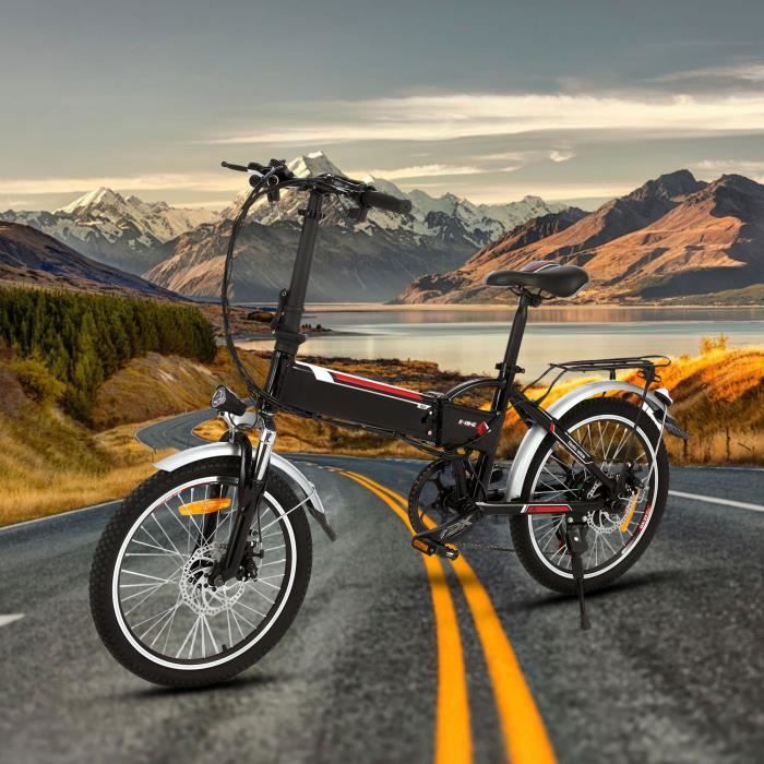VTT Pliable 26 Pouces Pour Homme - 21 Vitesses, Fourche Amortissante, Charge Max 100 Kg, Freins à Disque